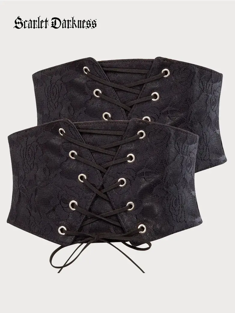 Lace Retro Vintage Elastic Lacing Corset Belts - Image 12