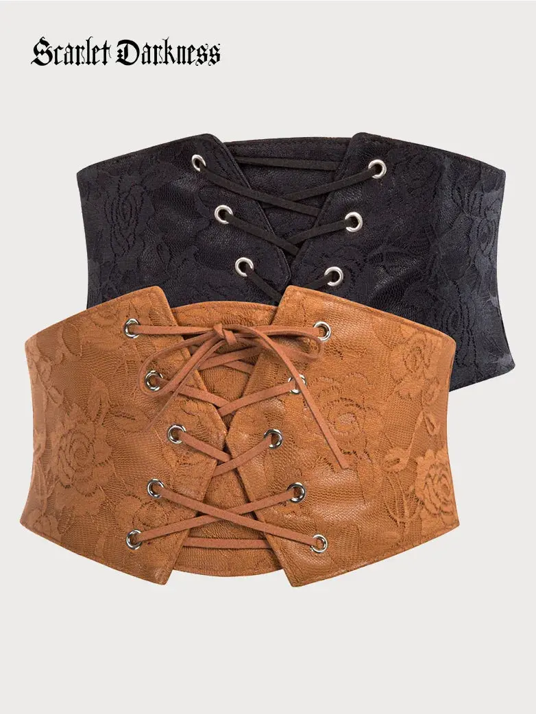 Lace Retro Vintage Elastic Lacing Corset Belts - Image 18