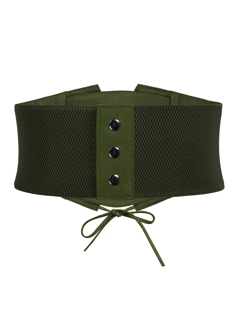 Lace Retro Vintage Elastic Lacing Corset Belts - Image 23