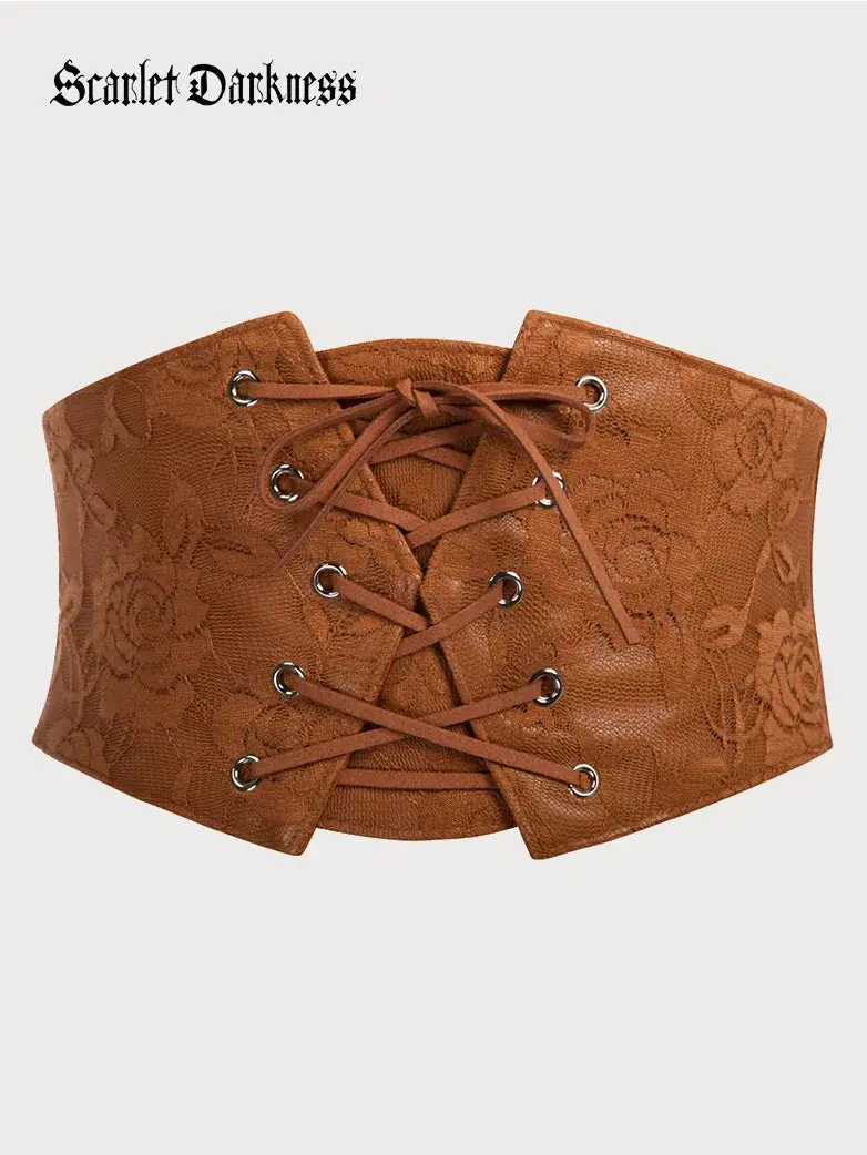 Lace Retro Vintage Elastic Lacing Corset Belts - Image 7