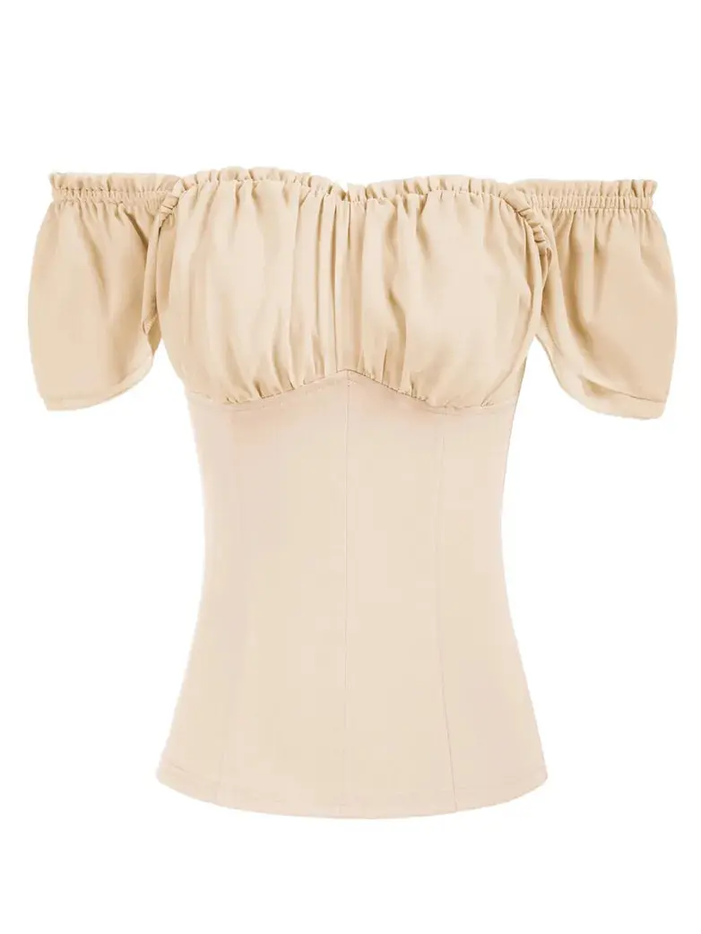 Gothic Renaissance Dual-Layer Cap Sleeve Witch Tops - Image 19