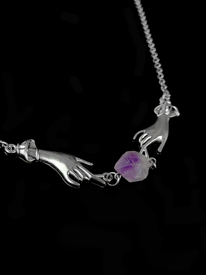 Gothic Witch Magic Hand Necklace - Image 3