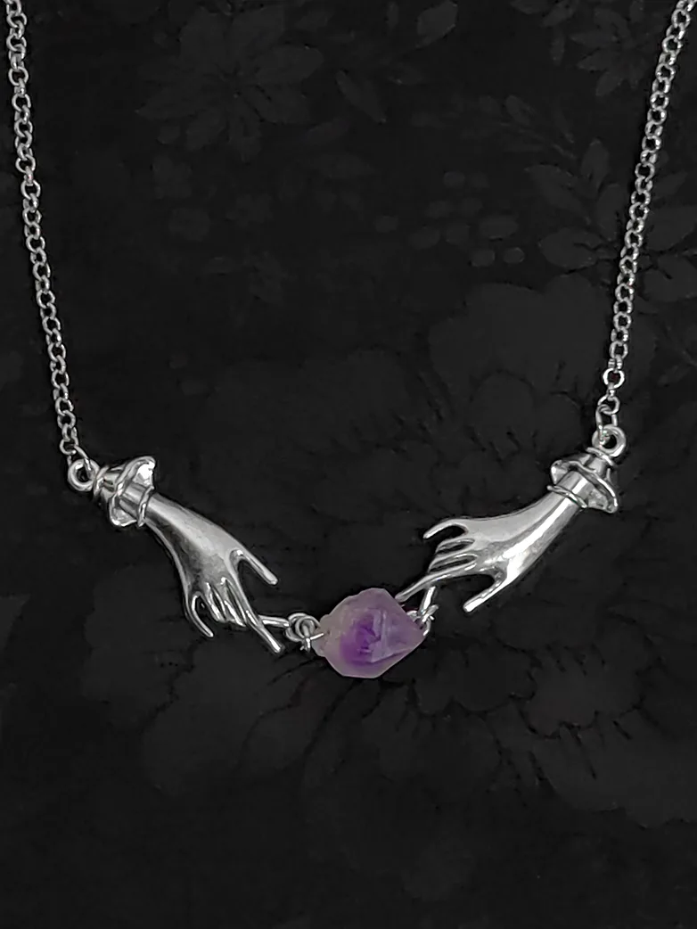 Gothic Witch Magic Hand Necklace - Image 4