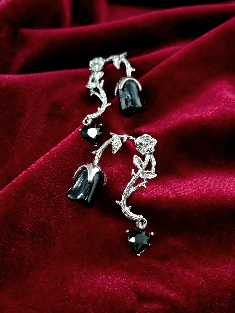 Miss Danger's Thorn Rose Earrings - Image 4