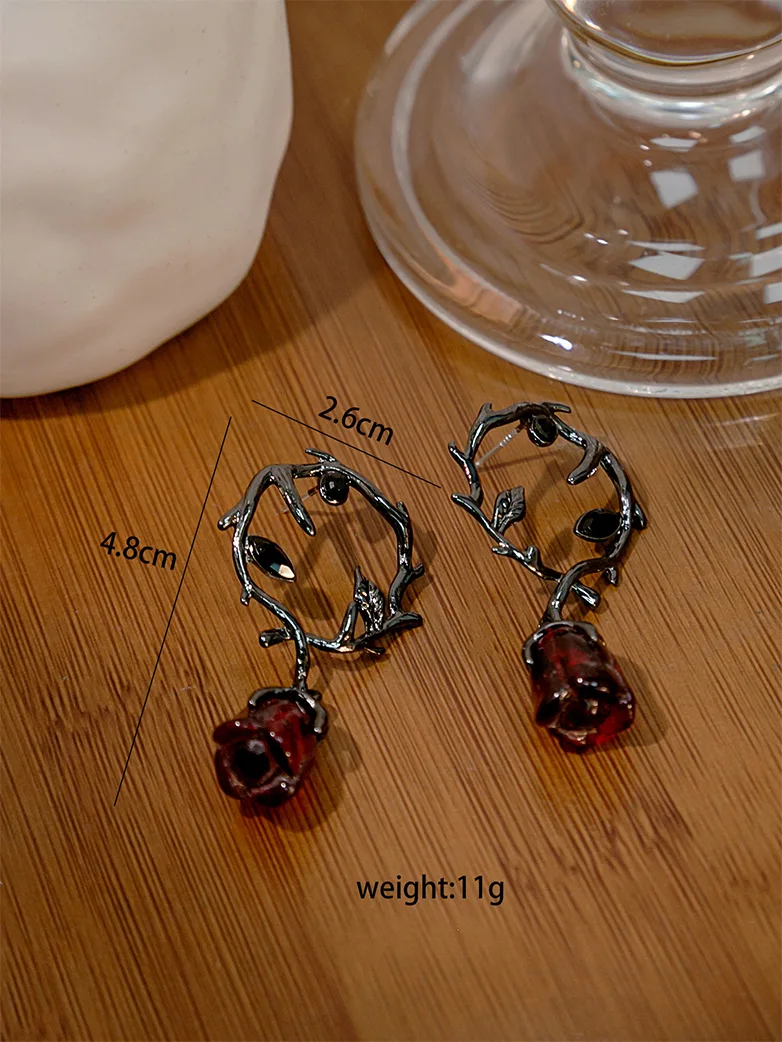 Miss Danger's Thorn Rose Earrings - Image 7