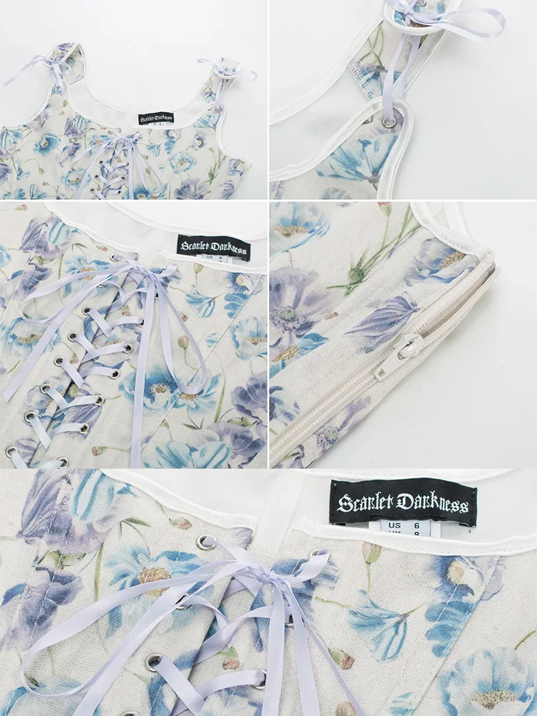 Renaissance Corset Lace-up U-Back 10 Bones Vest - Image 13