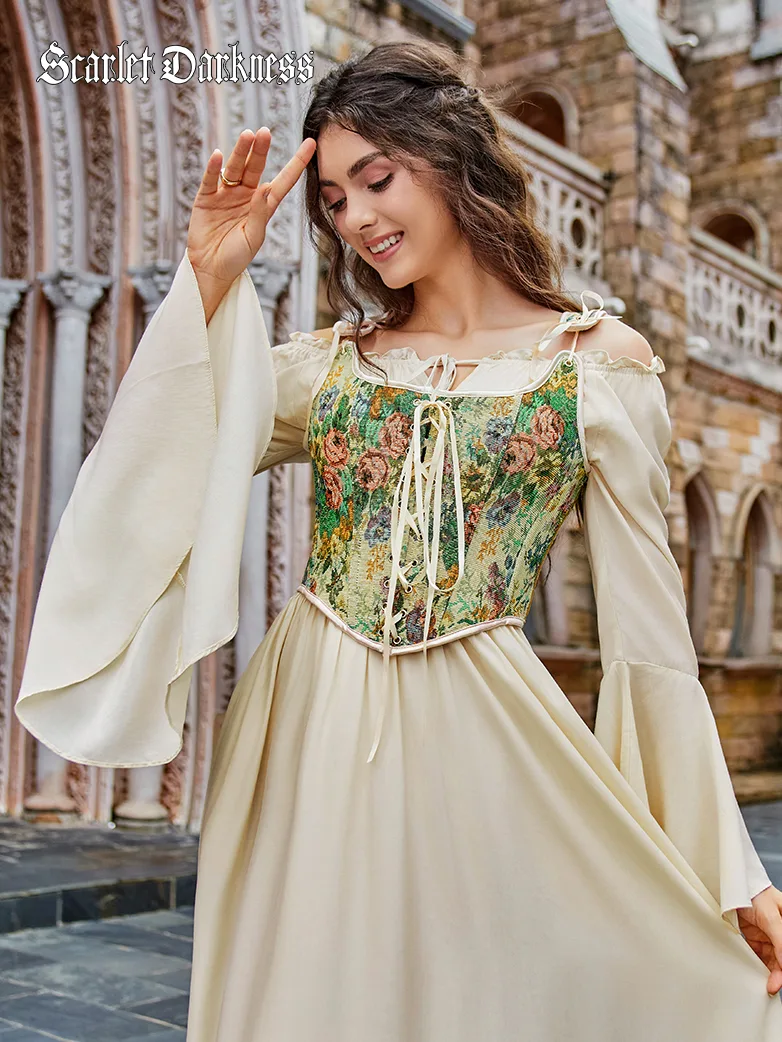 Renaissance Corset Lace-up U-Back 10 Bones Vest - Image 16