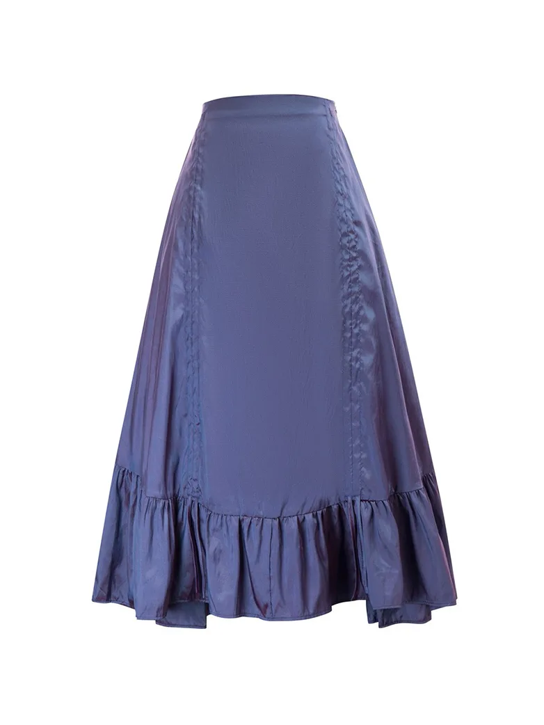 Gothic Chameleon High-Low Drawstring Skirt - Image 13
