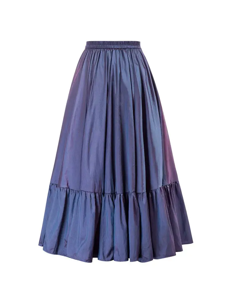 Gothic Chameleon High-Low Drawstring Skirt - Image 14
