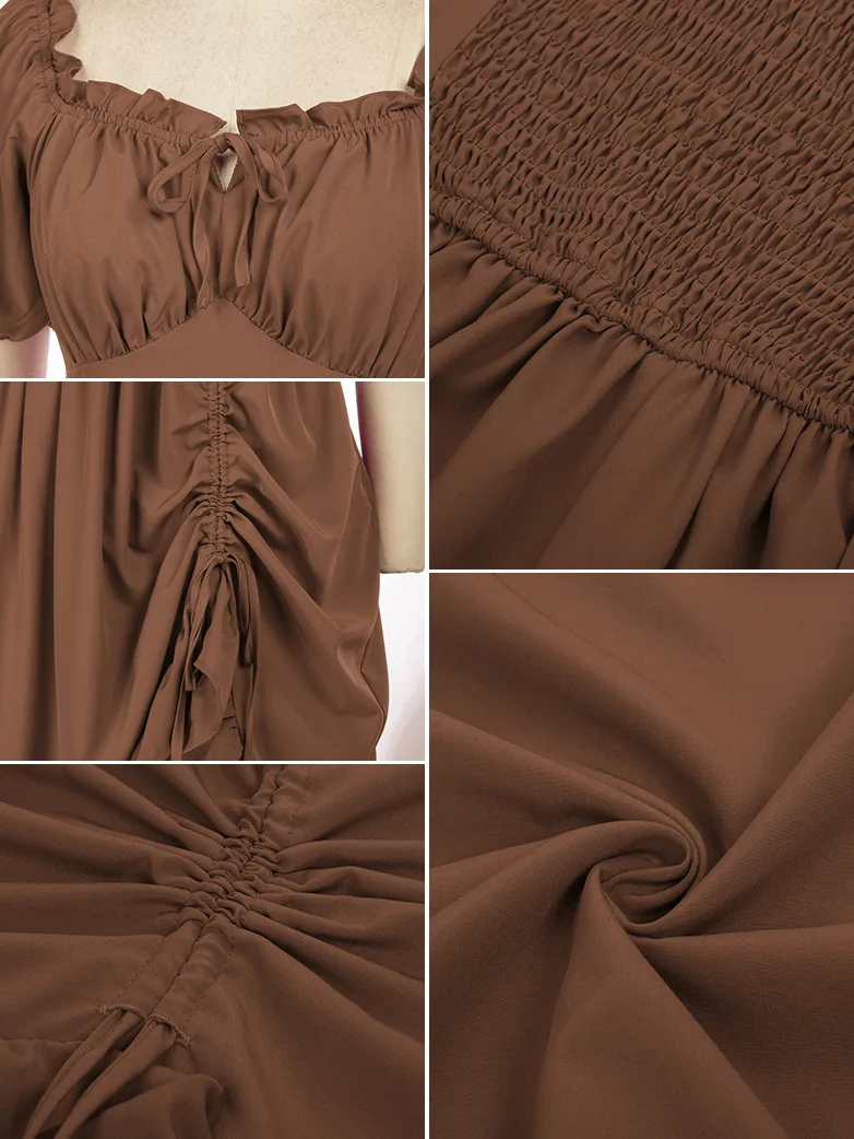 Victorian Fairy Dress with Drawstring and Pockets - Image 16