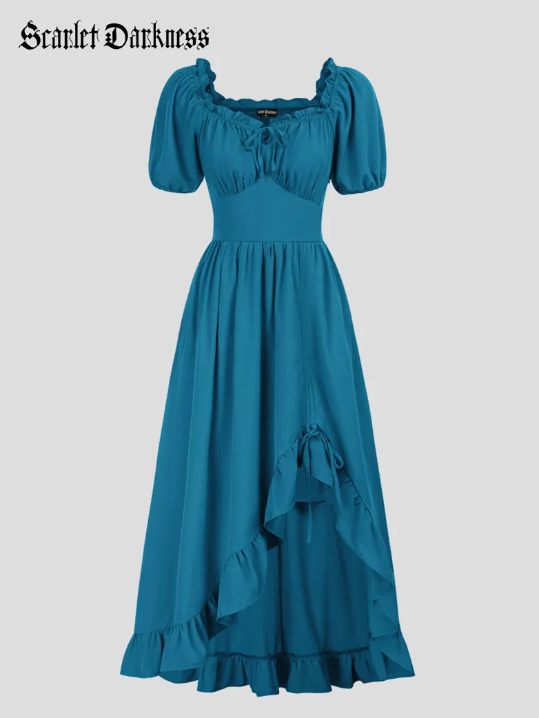 Victorian Fairy Dress with Drawstring and Pockets - Image 17