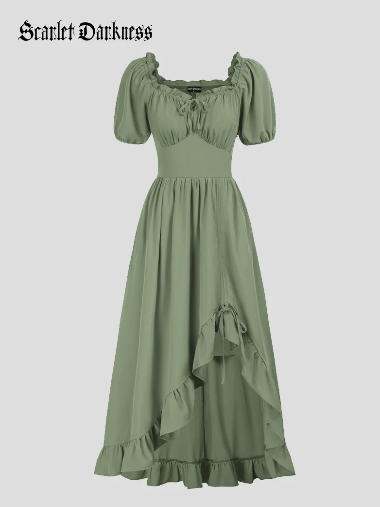 Victorian Fairy Dress with Drawstring and Pockets - Image 29