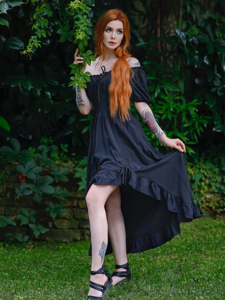 Victorian Fairy Dress with Drawstring and Pockets - Image 6