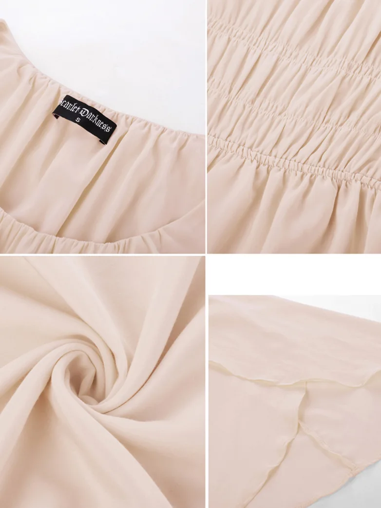 Renaissance Fairy Dress Elf Wing Sleeves Maxi Dress - Image 17