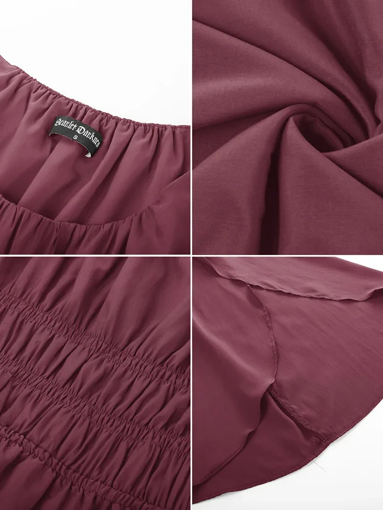 Renaissance Fairy Dress Elf Wing Sleeves Maxi Dress - Image 27