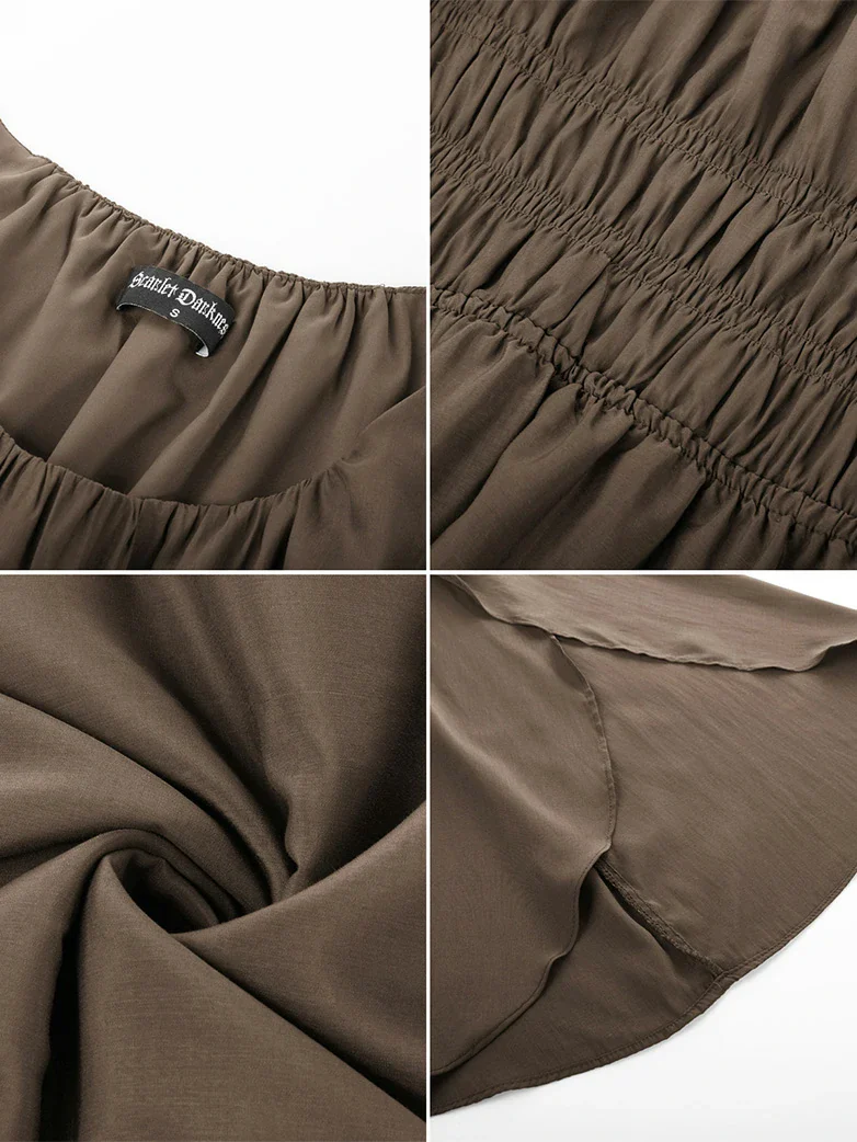 Renaissance Fairy Dress Elf Wing Sleeves Maxi Dress - Image 47