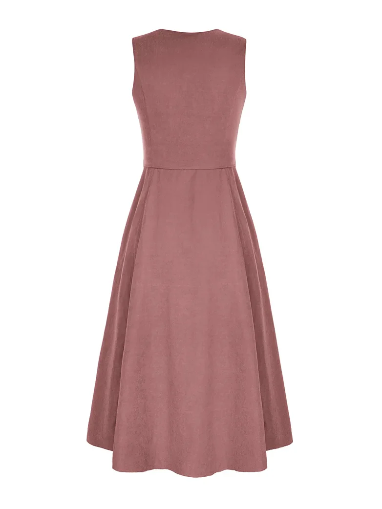 Renaissance Costume U-Neck High-Lo Overdress - Image 18