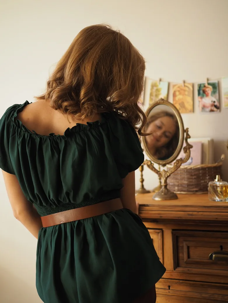 Renaissance Pirate Pleated Shirt Medieval Tops - Image 8