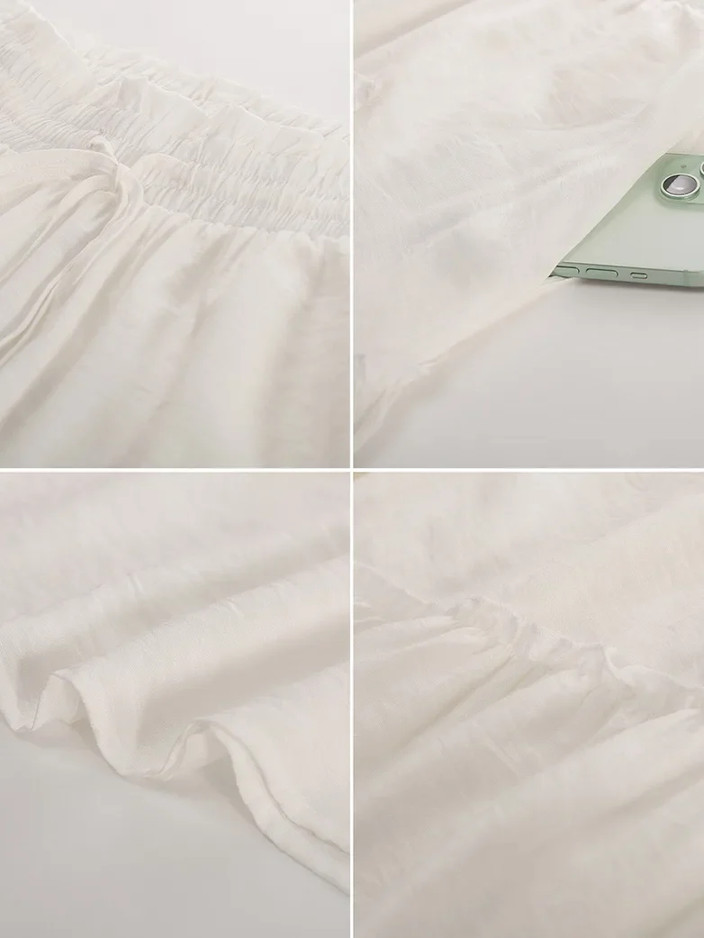 Overlay Drawstring Waist Irregular Hem Renaissance Skirt - Image 22