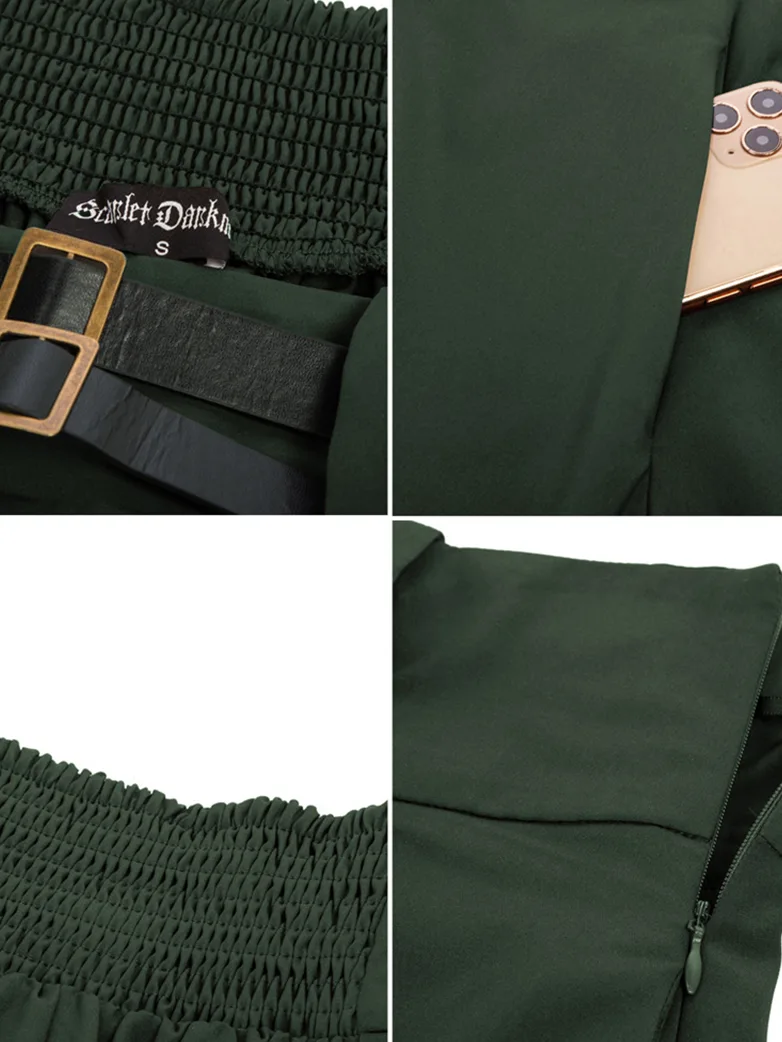 Steampunk Skirt Length Adjustable Skirt With Pocket - Image 16