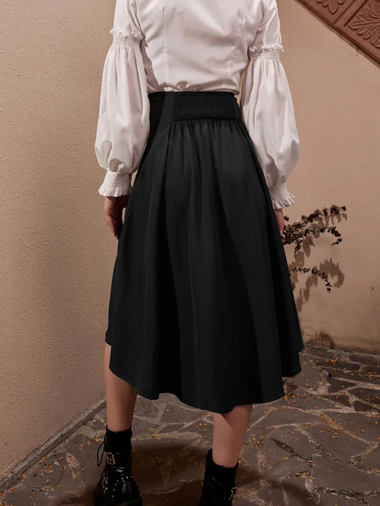 Steampunk Skirt Length Adjustable Skirt With Pocket - Image 5