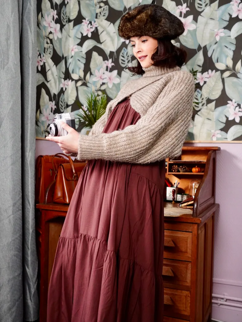 Renaissance Elastic Waist Swing Skirt with Pockets - Image 21