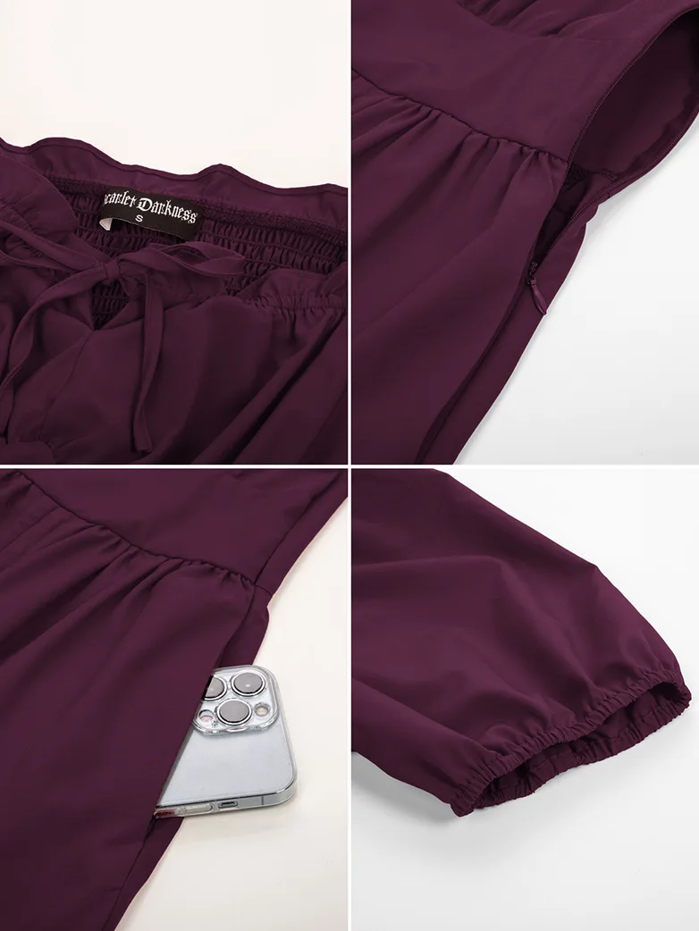 Victorian Fairy Dress with Drawstring and Pockets - Image 50