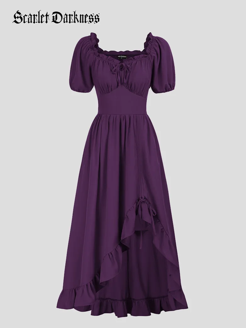 Victorian Fairy Dress with Drawstring and Pockets - Image 39