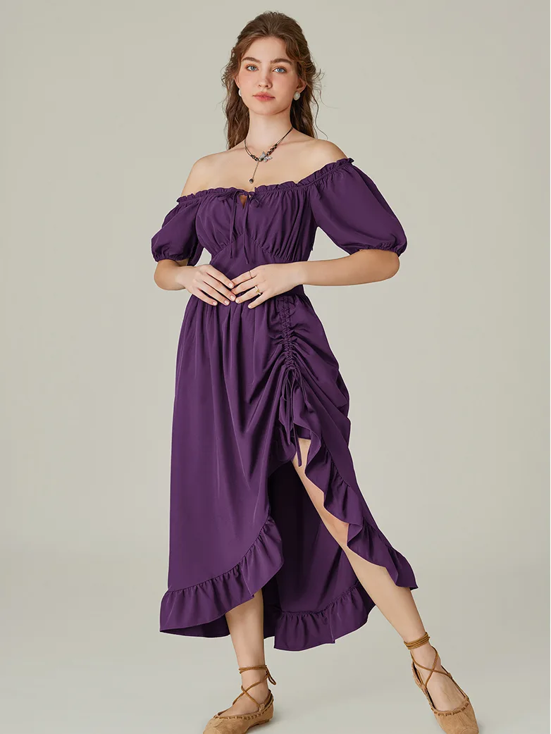 Victorian Fairy Dress with Drawstring and Pockets - Image 40