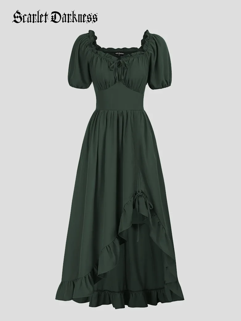 Victorian Fairy Dress with Drawstring and Pockets - Image 35