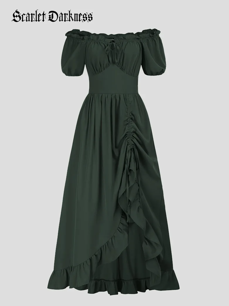 Victorian Fairy Dress with Drawstring and Pockets - Image 3