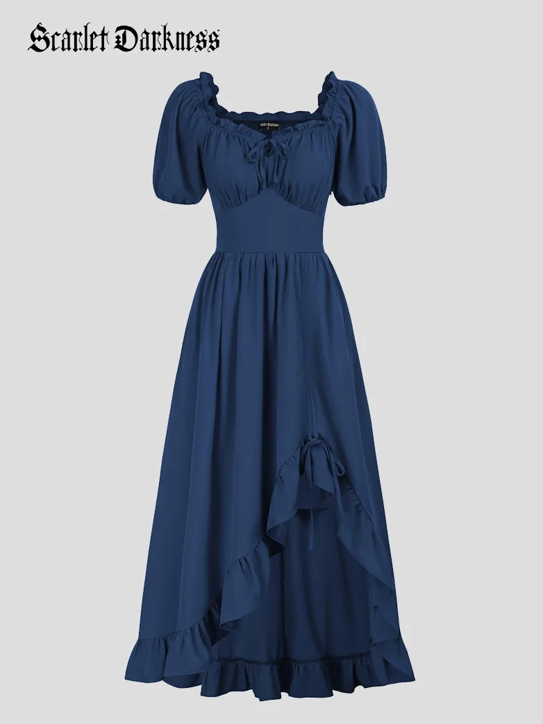 Victorian Fairy Dress with Drawstring and Pockets - Image 43