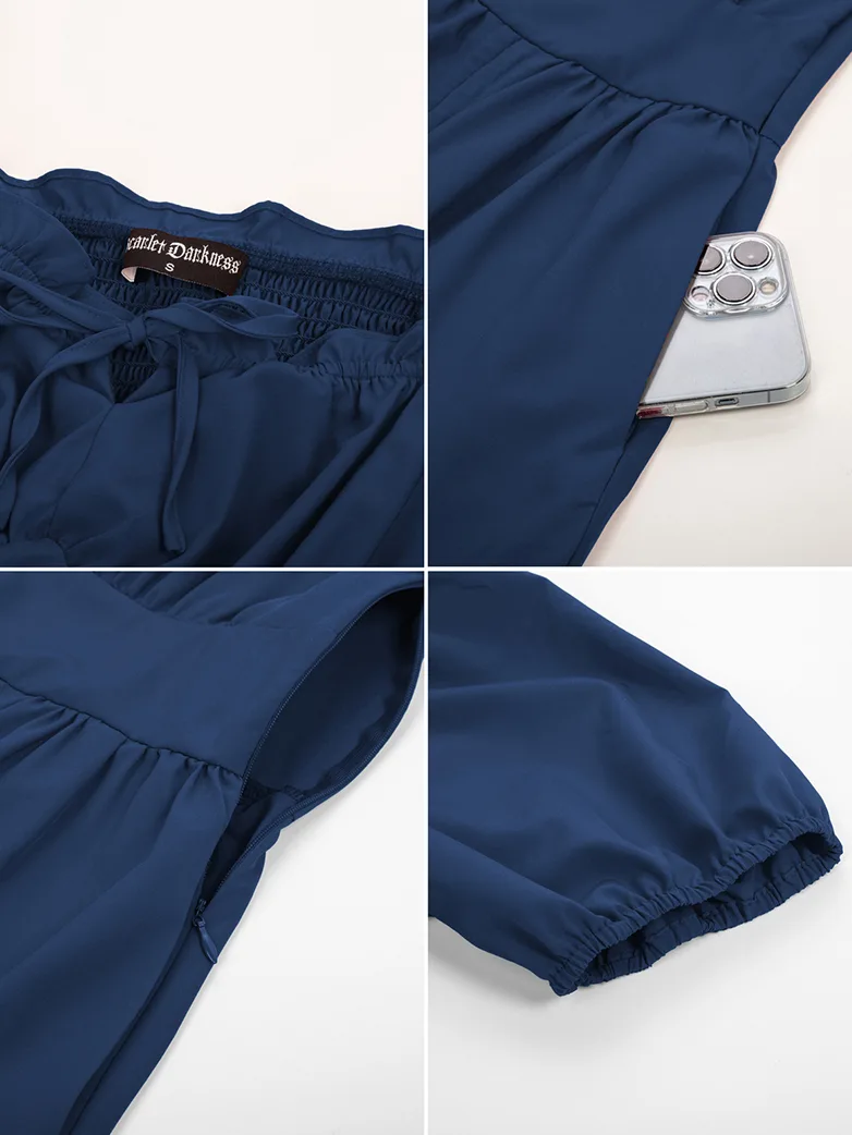 Victorian Fairy Dress with Drawstring and Pockets - Image 47