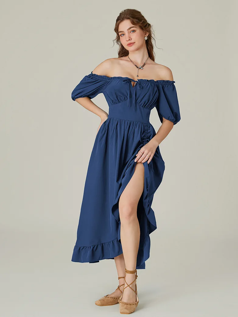 Victorian Fairy Dress with Drawstring and Pockets - Image 45