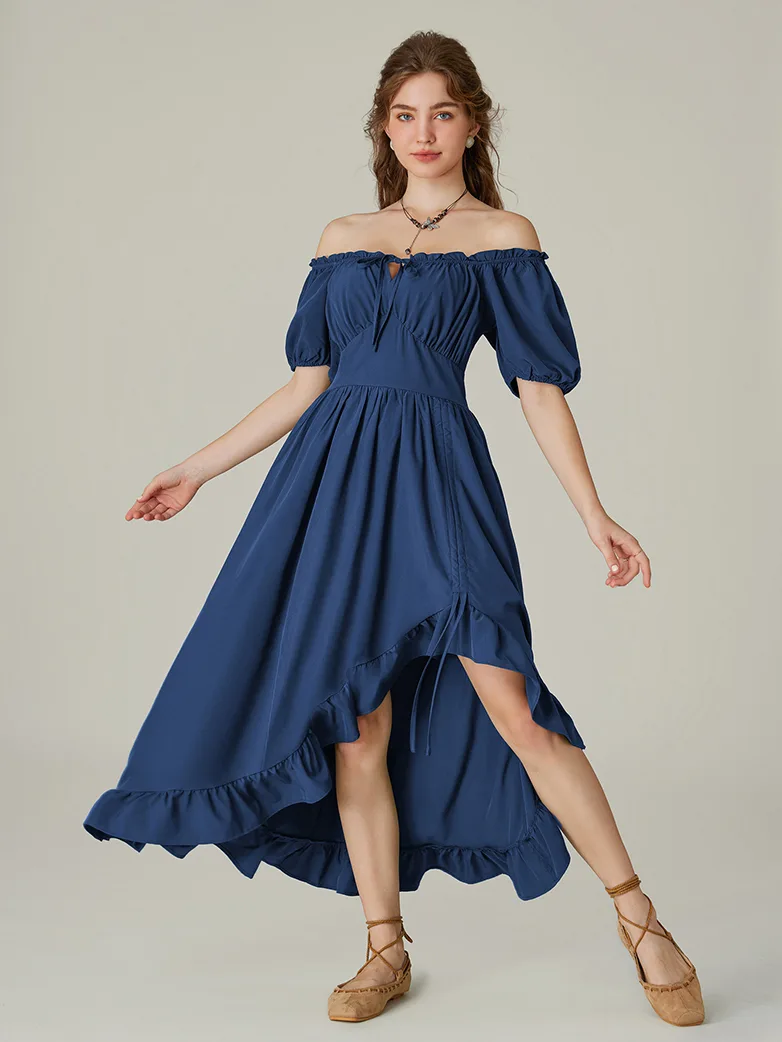 Victorian Fairy Dress with Drawstring and Pockets - Image 46