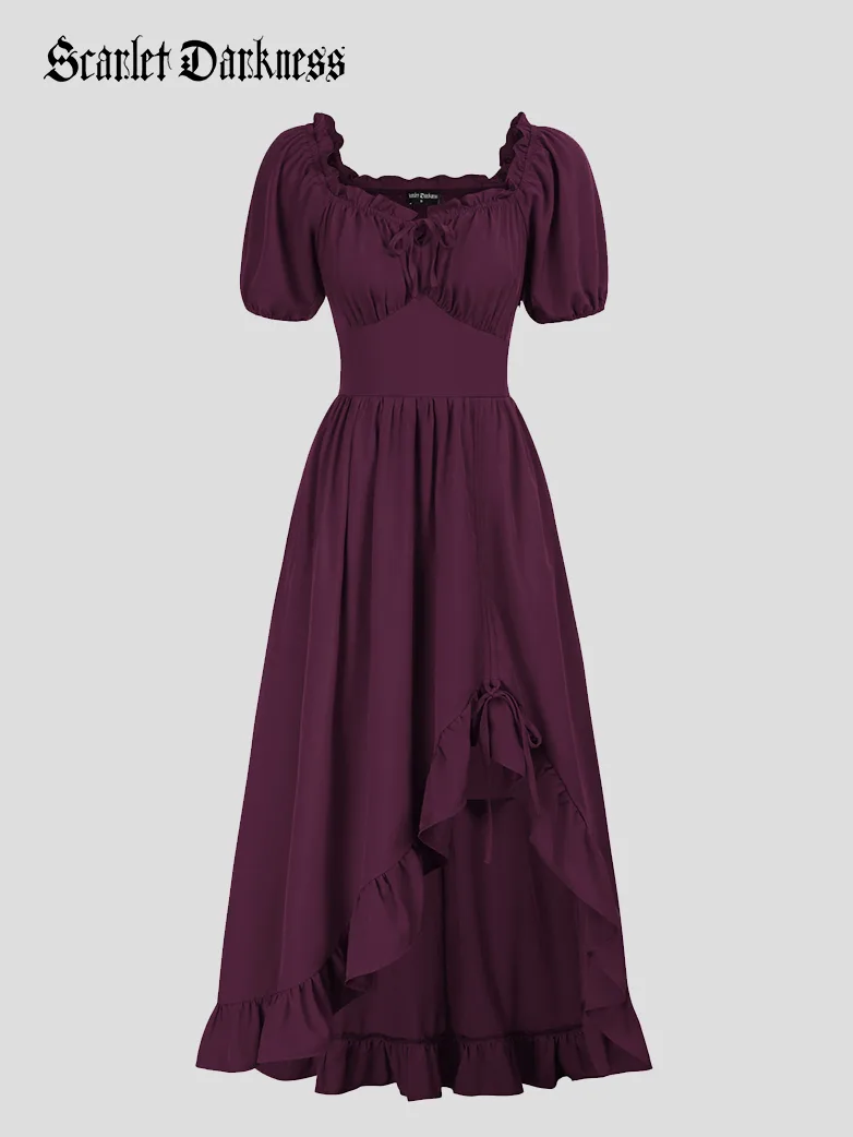 Victorian Fairy Dress with Drawstring and Pockets - Image 49