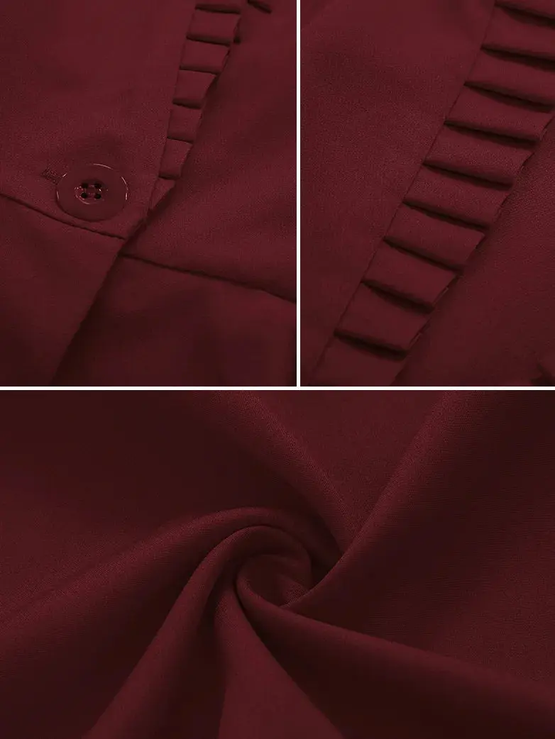 Women Steampunk Long Jacket High Low Cloak - Image 8